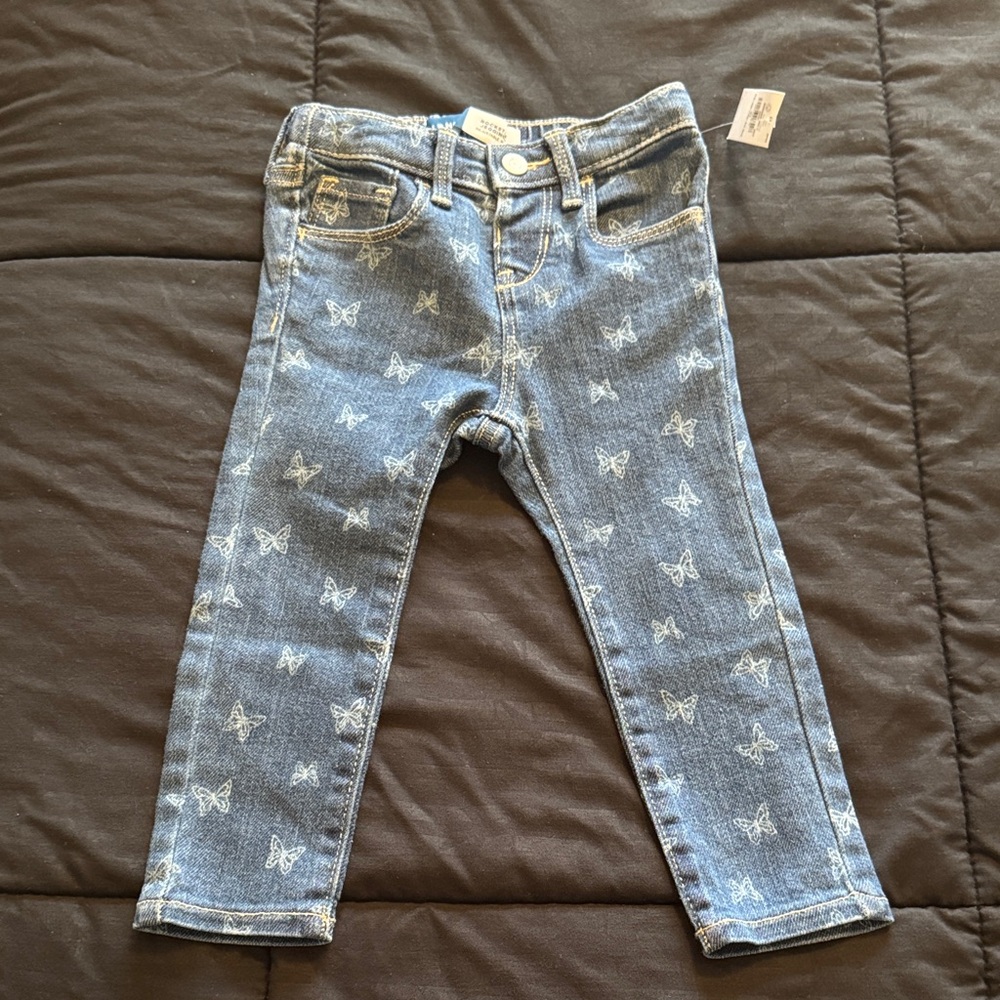 Old Navy Kids Blue Butterfly Jeans